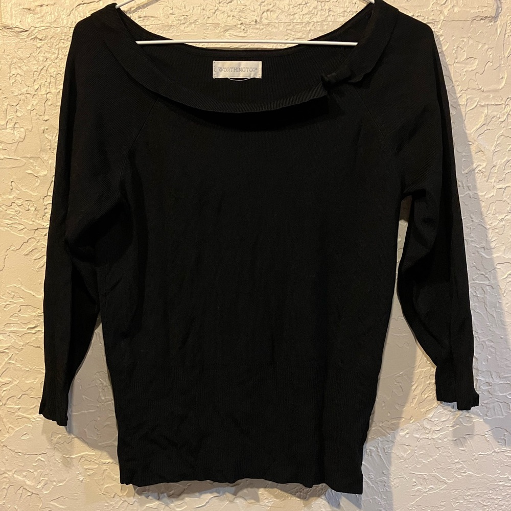 Black Worthington Sweater Size Small
